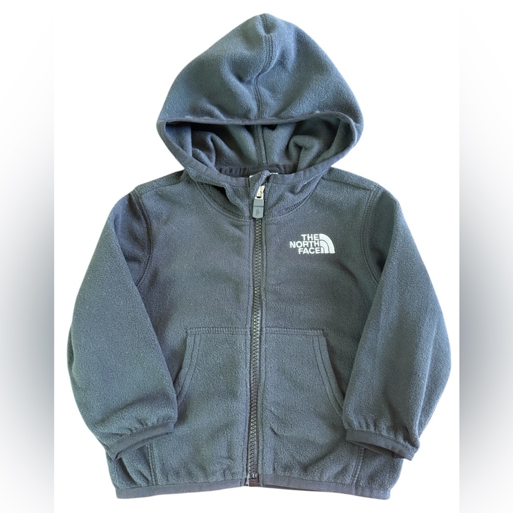 The North Face Infant Glacier Full Zip Hoodie Black Youth 6-12M UPF 30 NWT